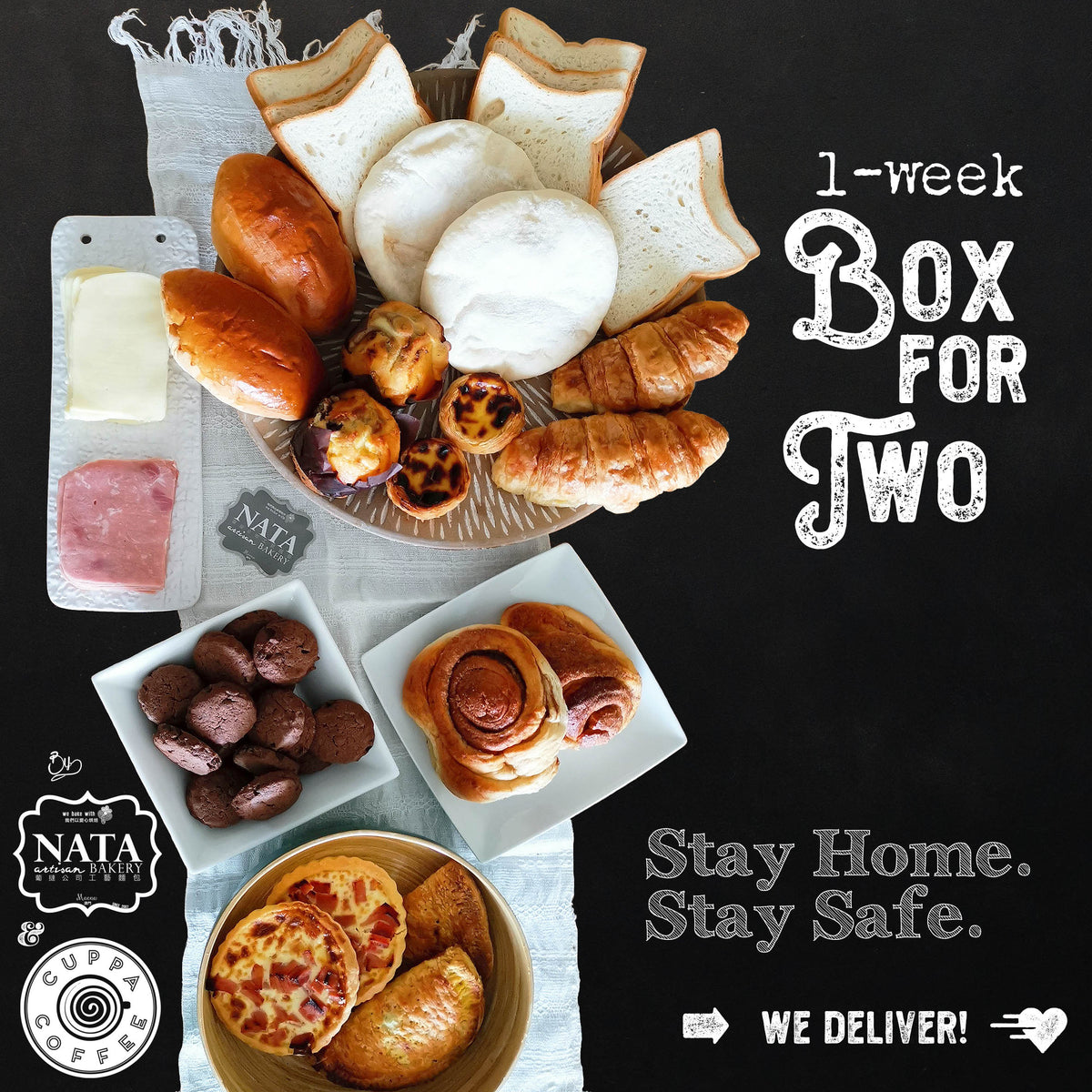 One Week Box Layout 1-WEEK BOX FOR TWO – Nata Bakery & CUPPACOFFEE Online Store